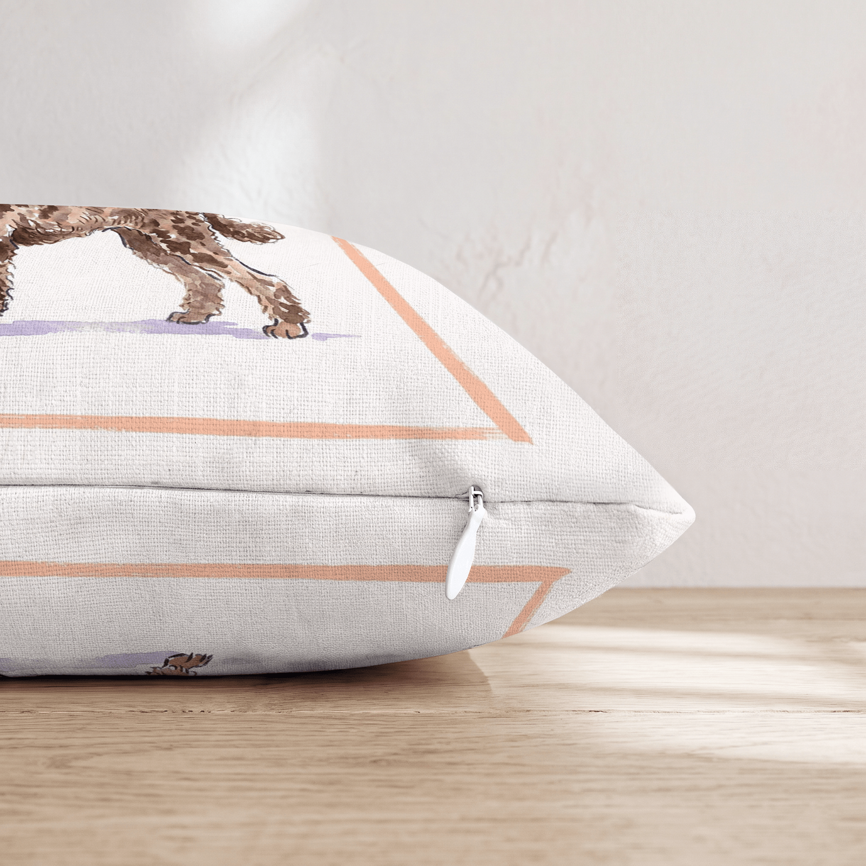 Martini Poodle Throw Pillow - Hillcroft Home