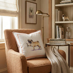 Martini Pug Throw Pillow - Hillcroft Home