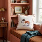 Martini Saint Bernard Throw Pillow - Hillcroft Home