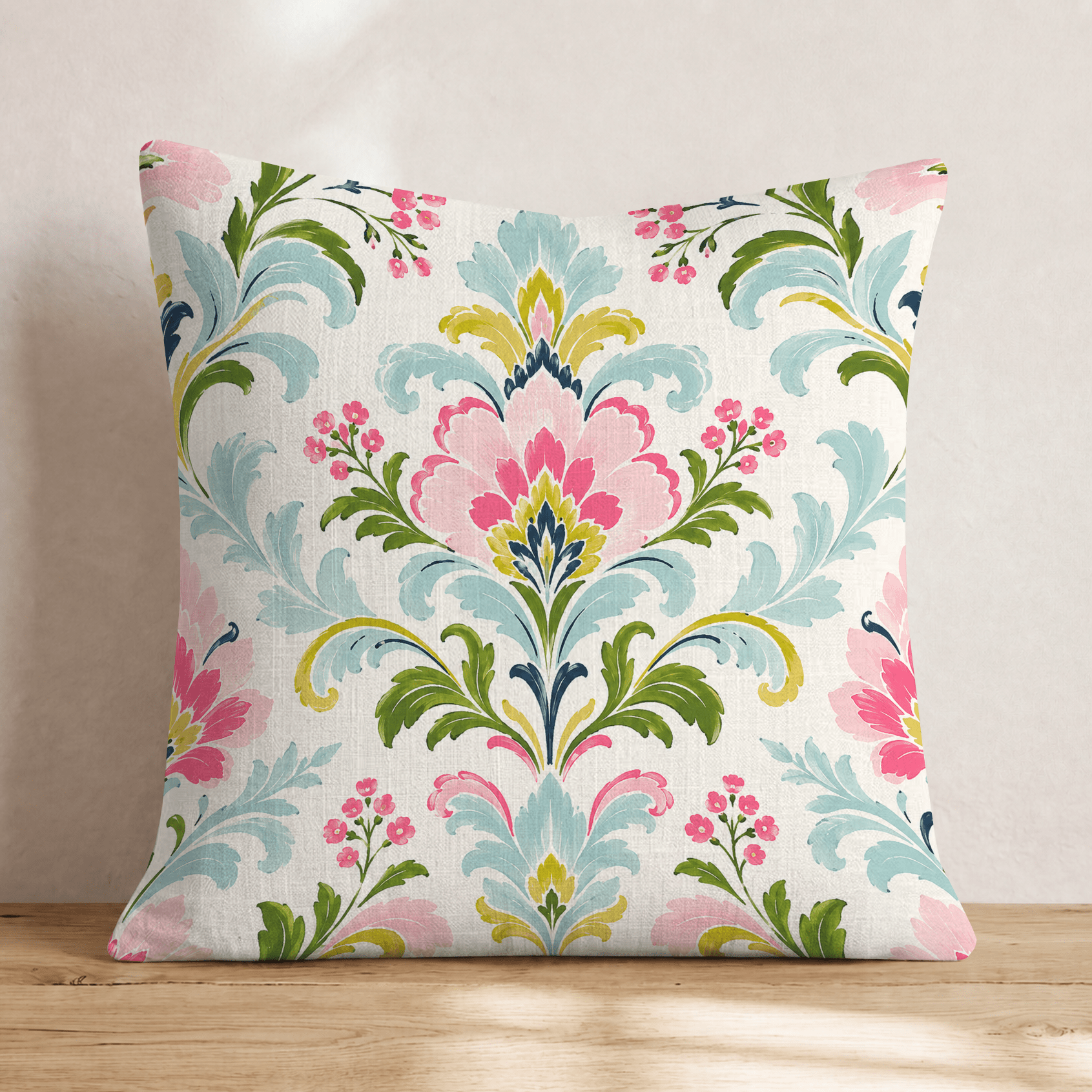 Martini Shaken Damask Throw Pillow - Hillcroft Home