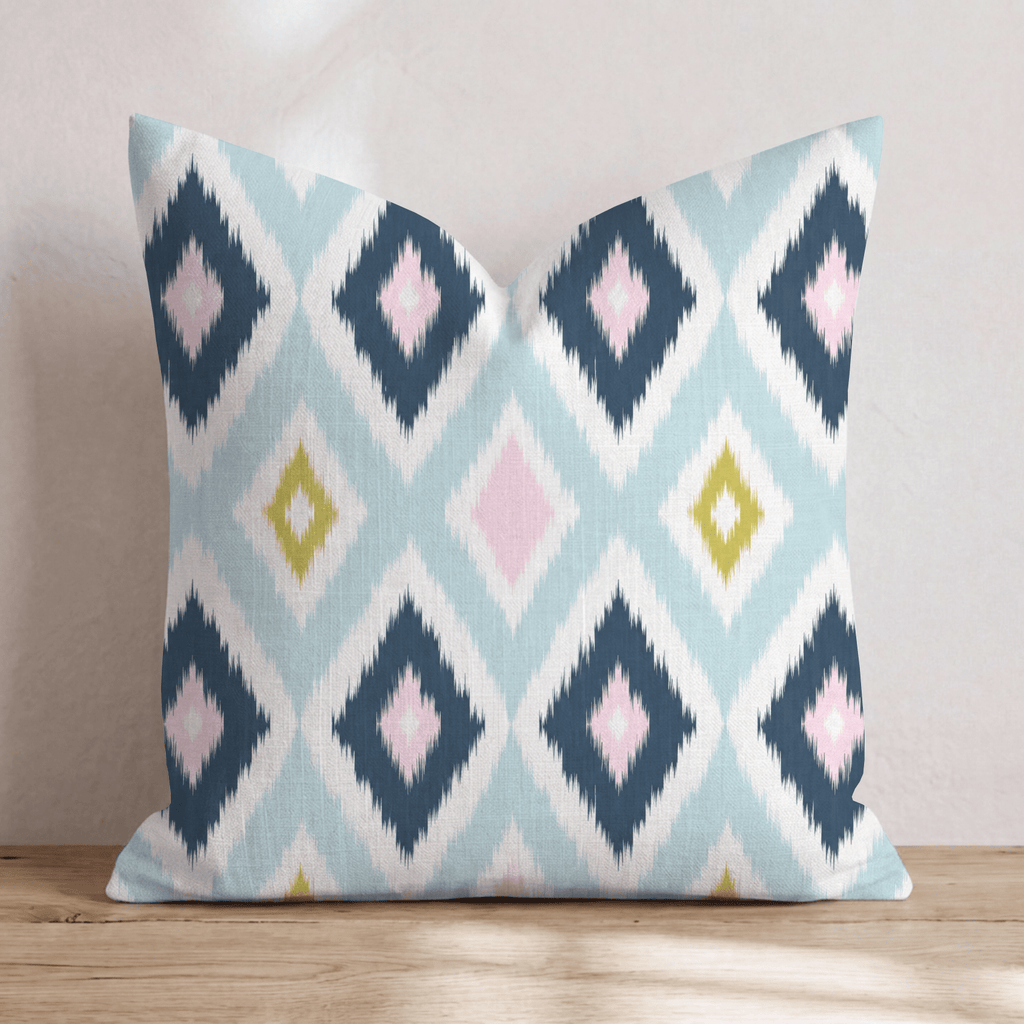 Martini Shaken Ikat Throw Pillow - Hillcroft Home