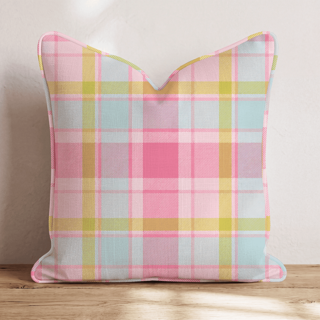 Martini Shaken Tartan Throw Pillow - Hillcroft Home