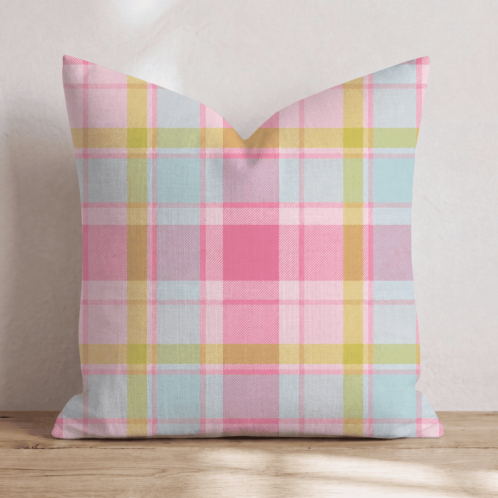 Martini Shaken Tartan Throw Pillow - Hillcroft Home