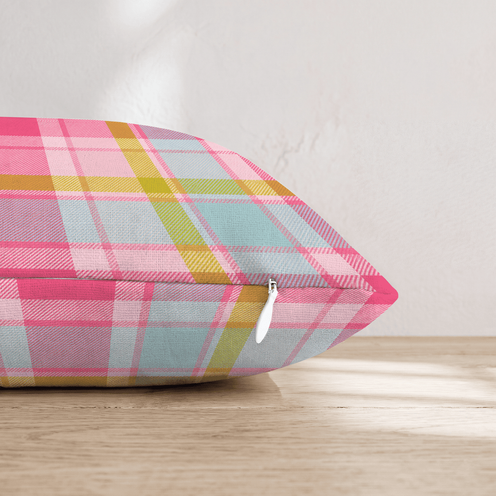 Martini Shaken Tartan Throw Pillow - Hillcroft Home