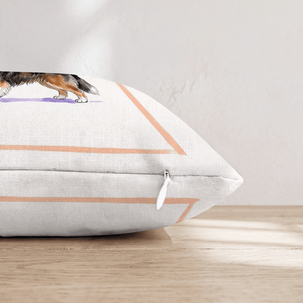 Martini Sheltie Throw Pillow - Hillcroft Home