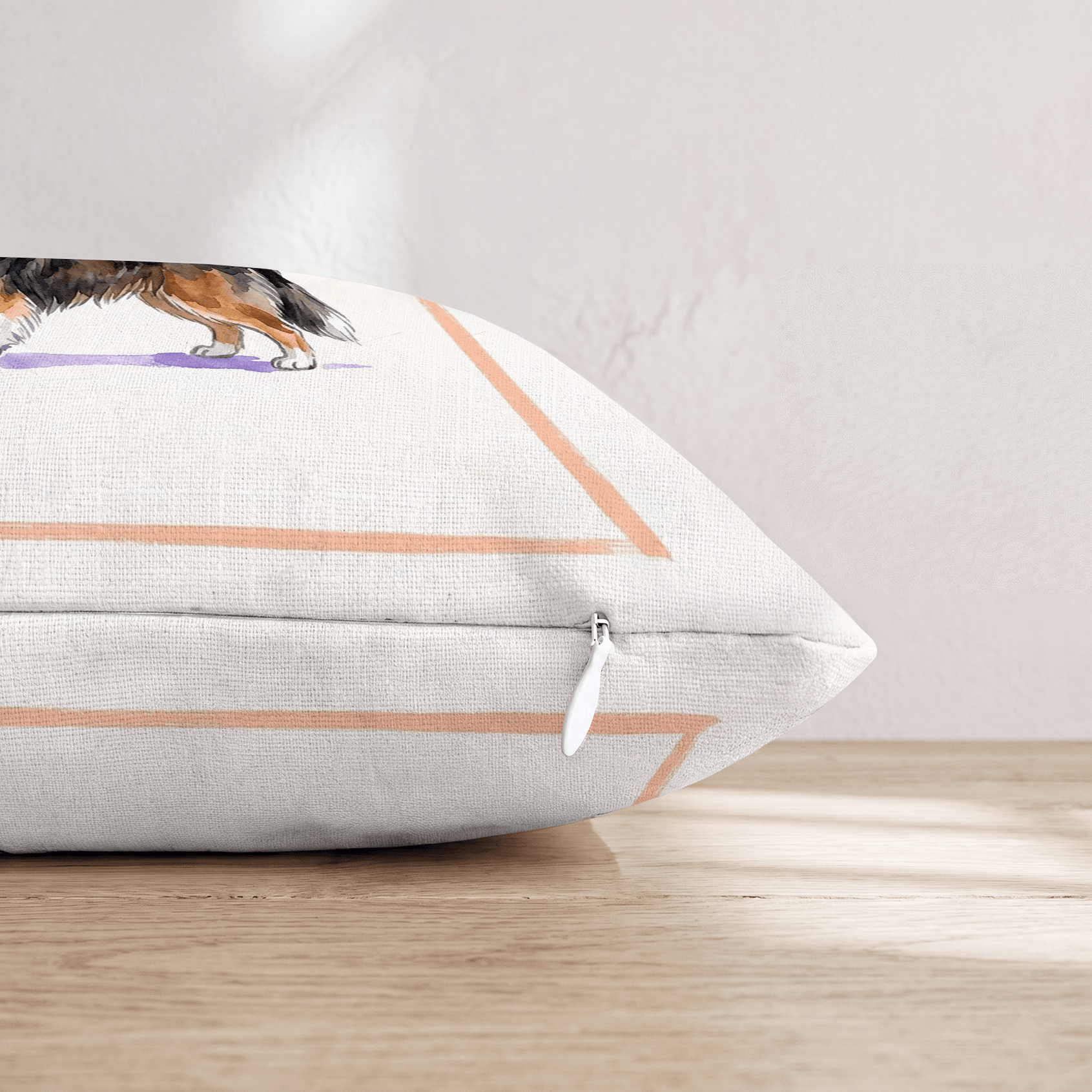 Martini Sheltie Throw Pillow - Hillcroft Home