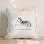 Martini Siberian Husky Throw Pillow - Hillcroft Home