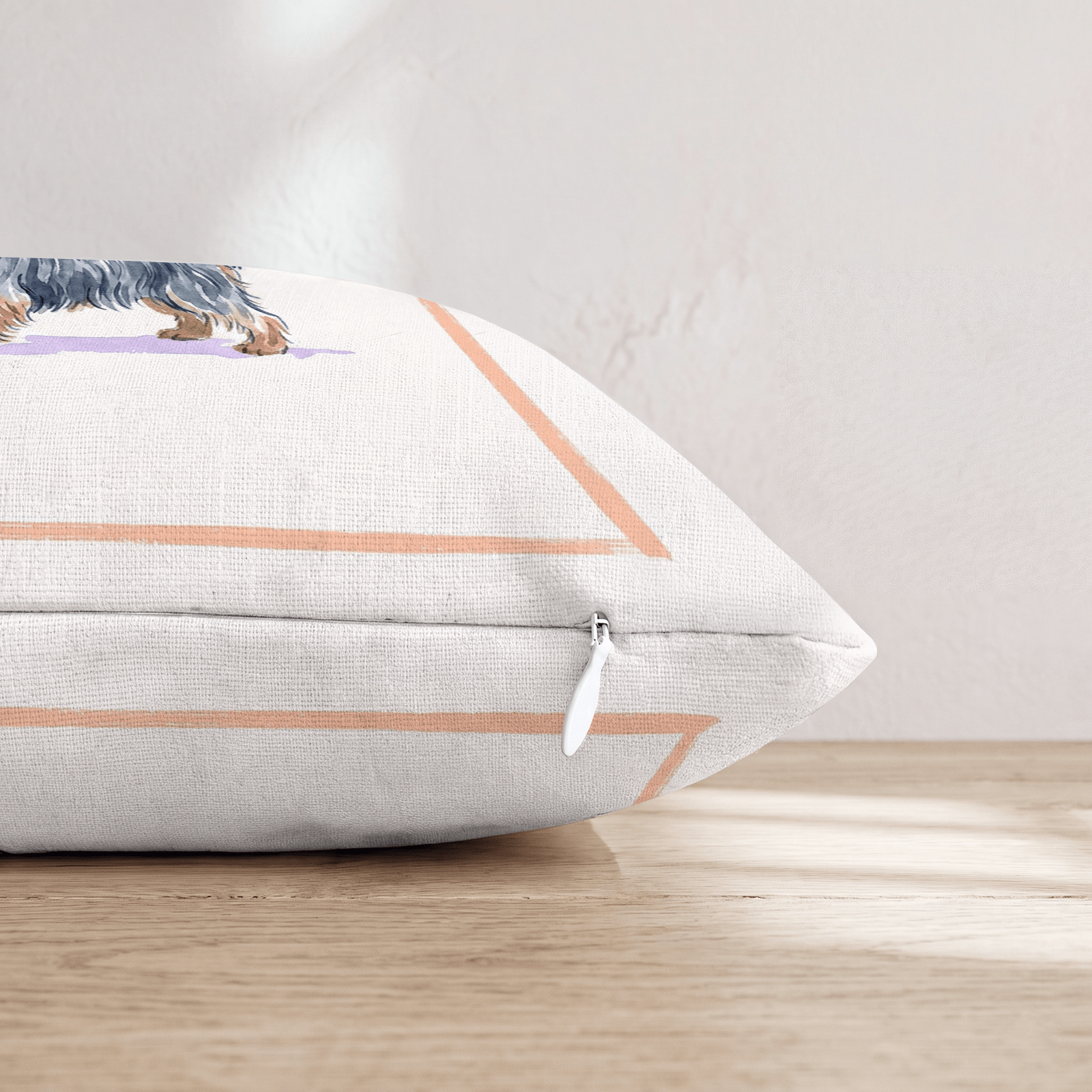 Martini Yorkshire Terrier Throw Pillow - Hillcroft Home