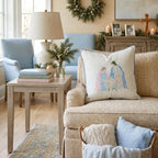 Mary, Joseph, and Jesus Throw Pillow throw pillow - Hillcroft Home