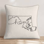 Maryland Home Throw Pillow - Hillcroft Home