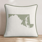 Maryland State Capital Throw Pillow - Hillcroft Home