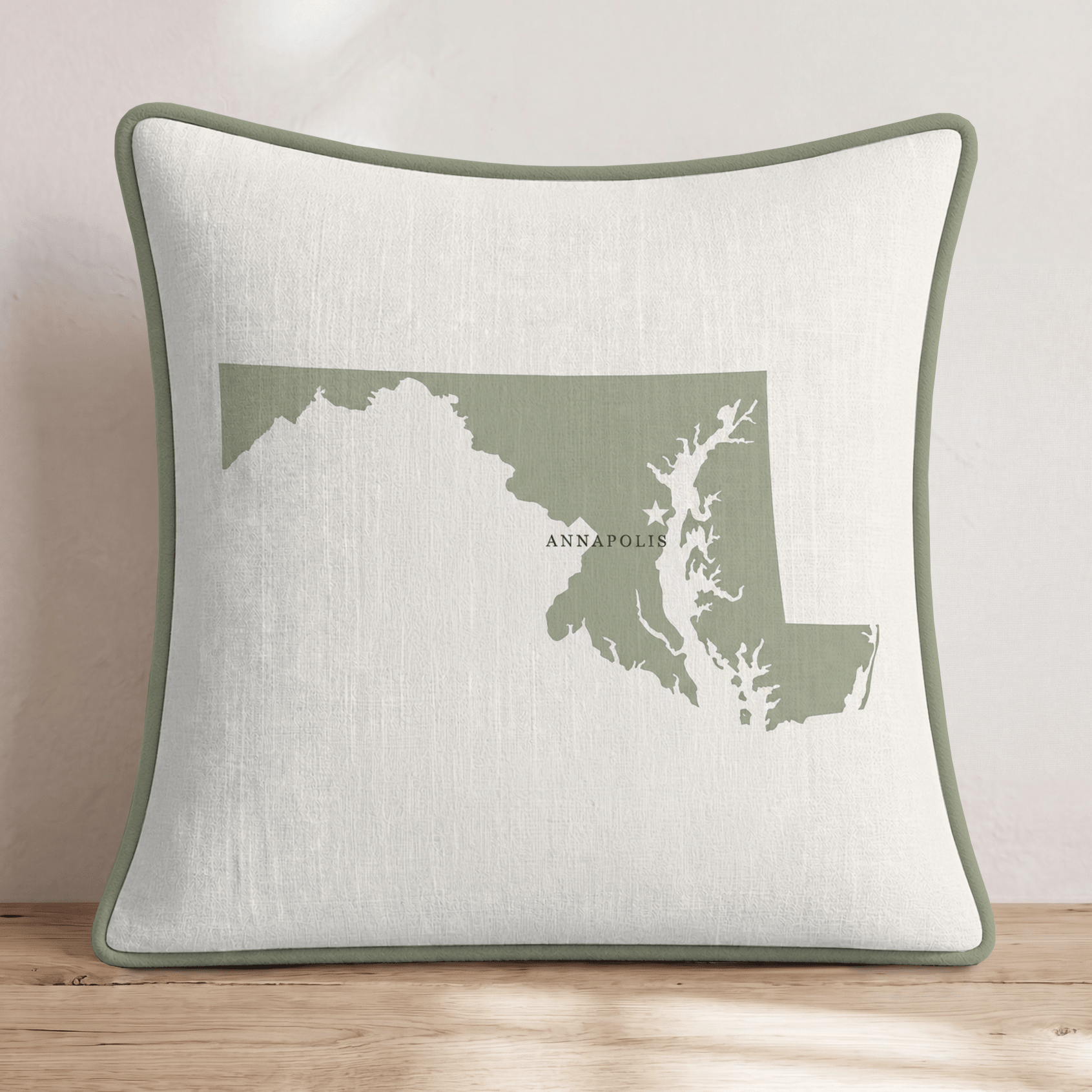 Maryland State Capital Throw Pillow - Hillcroft Home