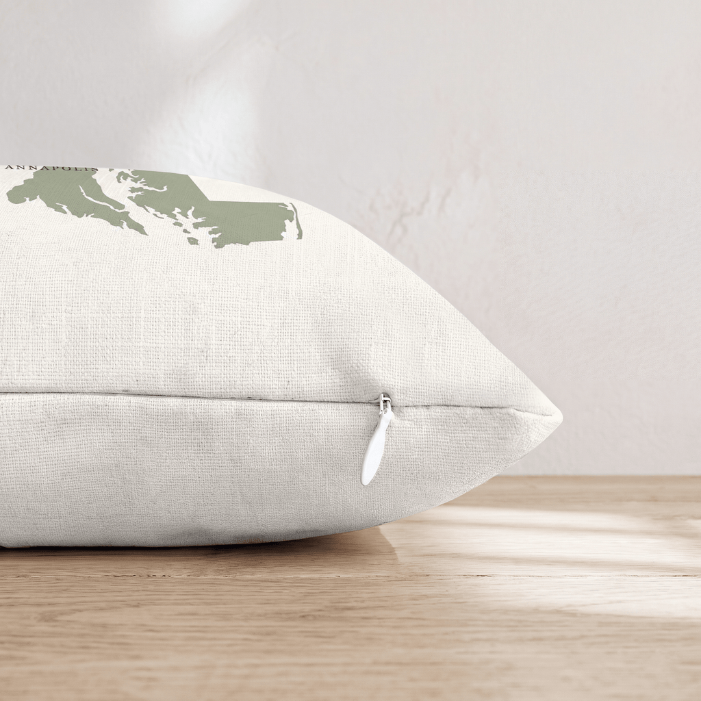 Maryland State Capital Throw Pillow - Hillcroft Home