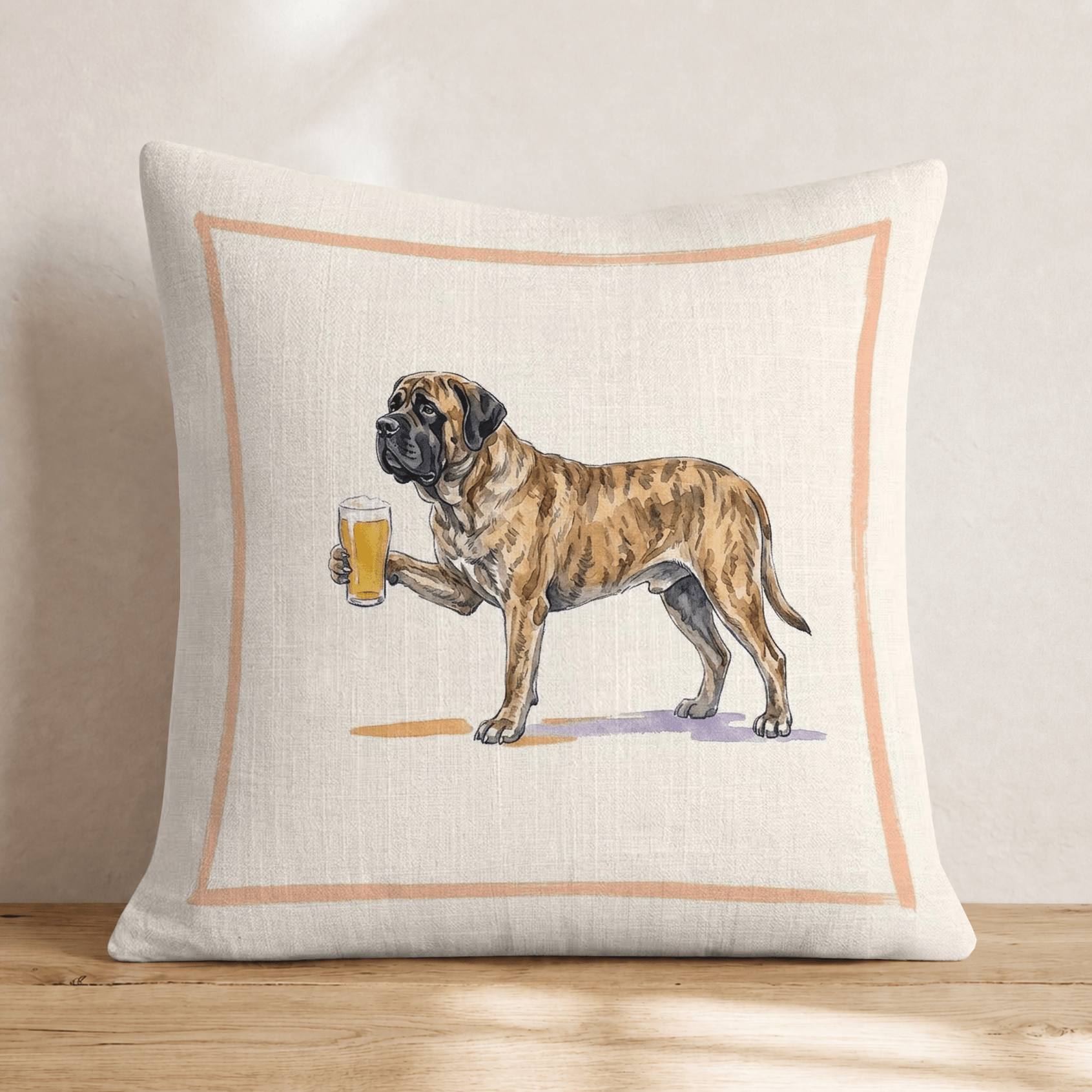 Mastiff Lager Throw Pillow - Hillcroft Home
