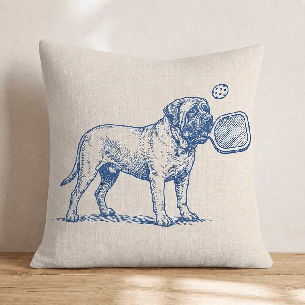 Mastiff Pickleball Throw Pillow - Hillcroft Home