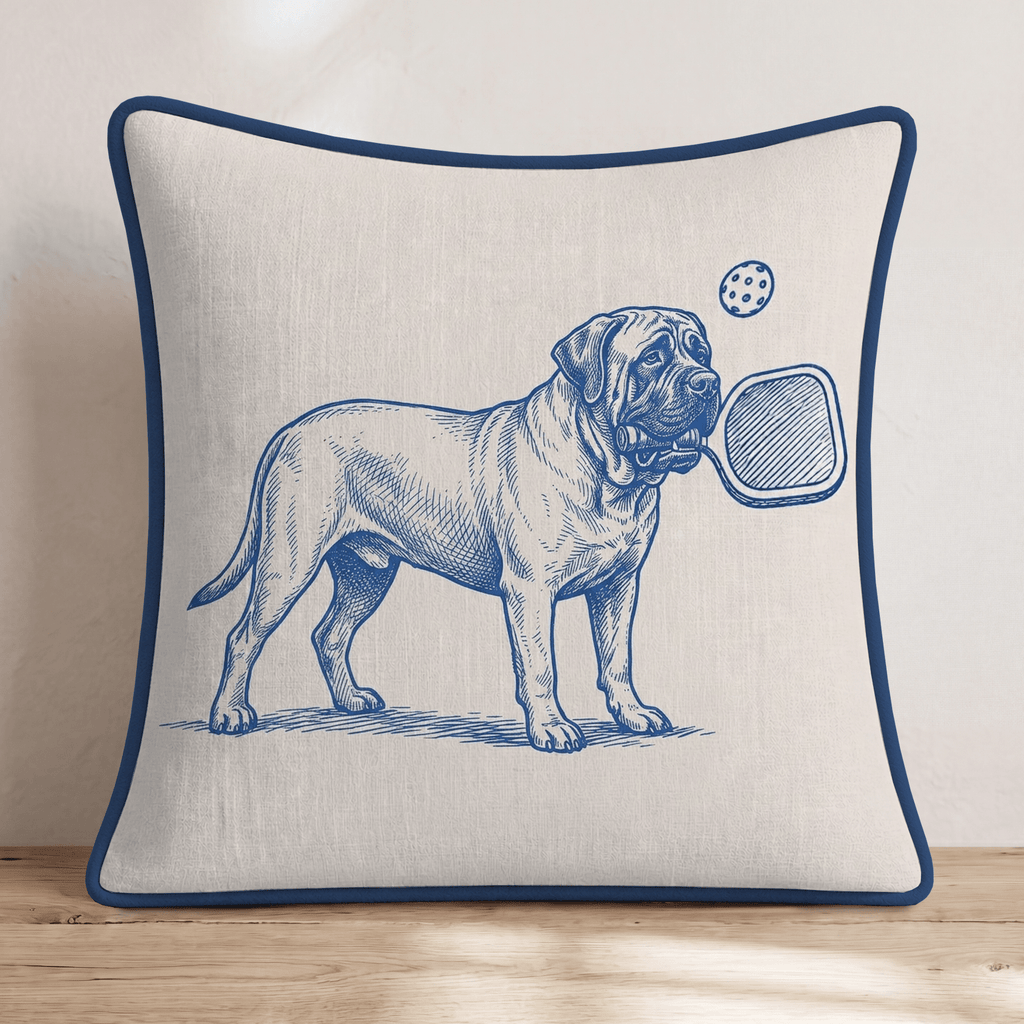 Mastiff Pickleball Throw Pillow - Hillcroft Home