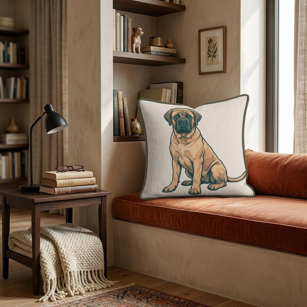 Mastiff Throw Pillow - Hillcroft Home