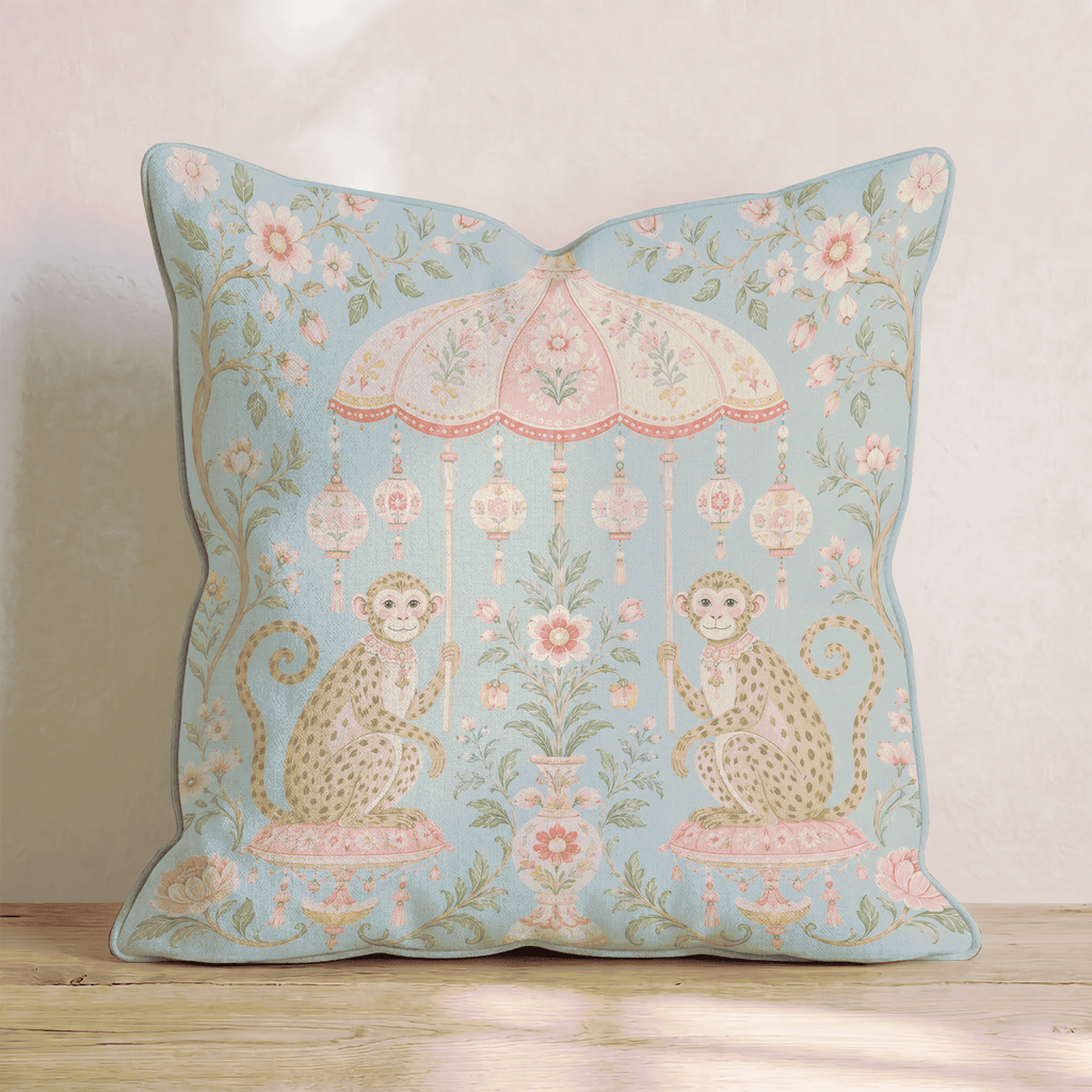 Maya Monkey Throw Pillow - Hillcroft Home