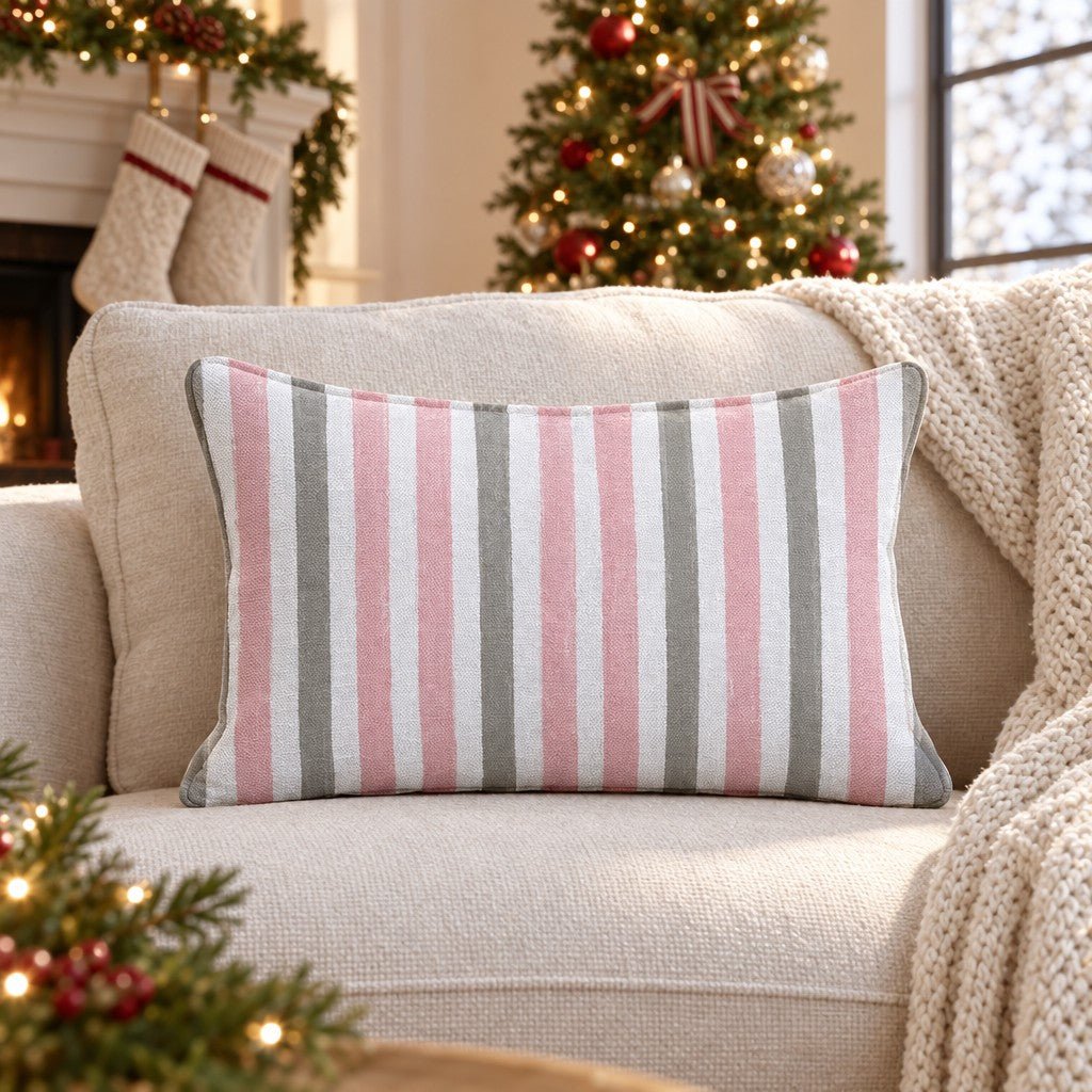 Mercantile Stripe Fade Throw Pillow throw pillow - Hillcroft Home