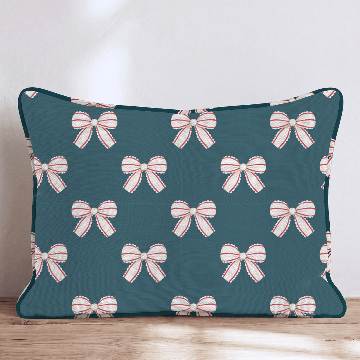 Merriest Bow Throw Pillow throw pillow - Hillcroft Home