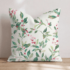 Merry and Holly Throw Pillow throw pillow - Hillcroft Home