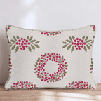 Merry Berry Mistletoe Throw Pillow throw pillow - Hillcroft Home