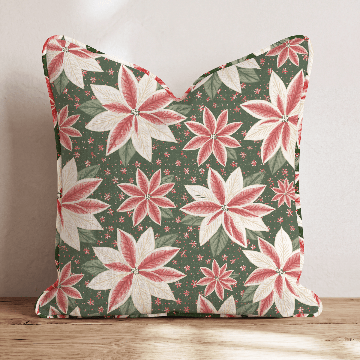 Merry Heirloom Throw Pillow throw pillow - Hillcroft Home