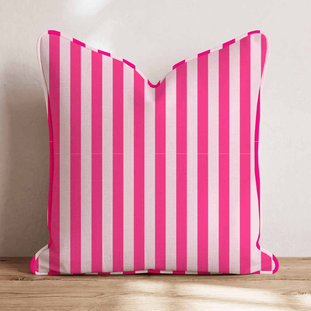 Mia Stripes Throw Pillow - Hillcroft Home