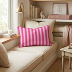 Mia Stripes Throw Pillow - Hillcroft Home