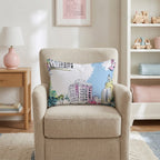 Miami Vice Versa Throw Pillow - Hillcroft Home