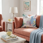Miami Vice Versa Throw Pillow - Hillcroft Home