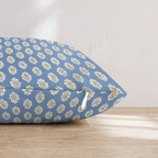 Micro Denim Throw Pillow - Hillcroft Home