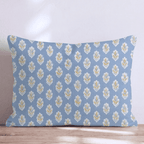 Micro Denim Throw Pillow - Hillcroft Home