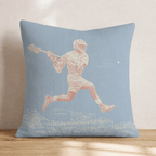 Mid Shot Lacrosse Throw Pillow - Hillcroft Home