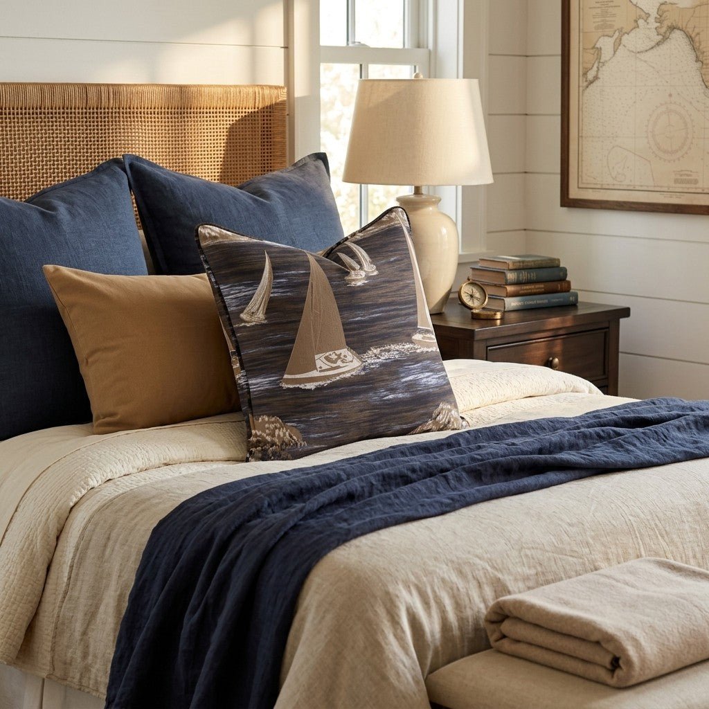 Midnight Cove Throw Pillow - Hillcroft Home
