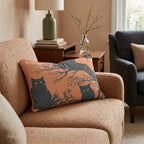 Midnight Felines Throw Pillow - Hillcroft Home