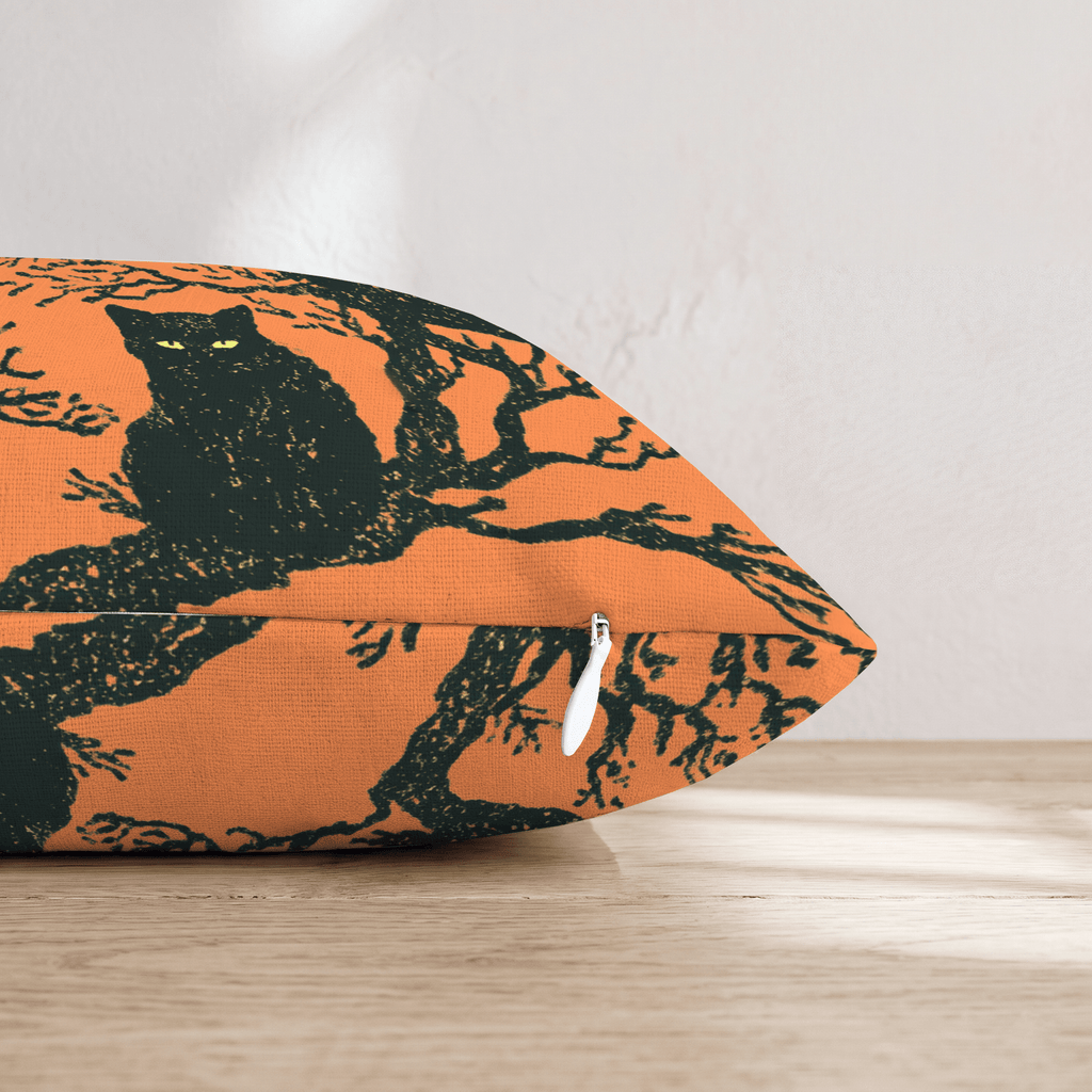 Midnight Felines Throw Pillow - Hillcroft Home