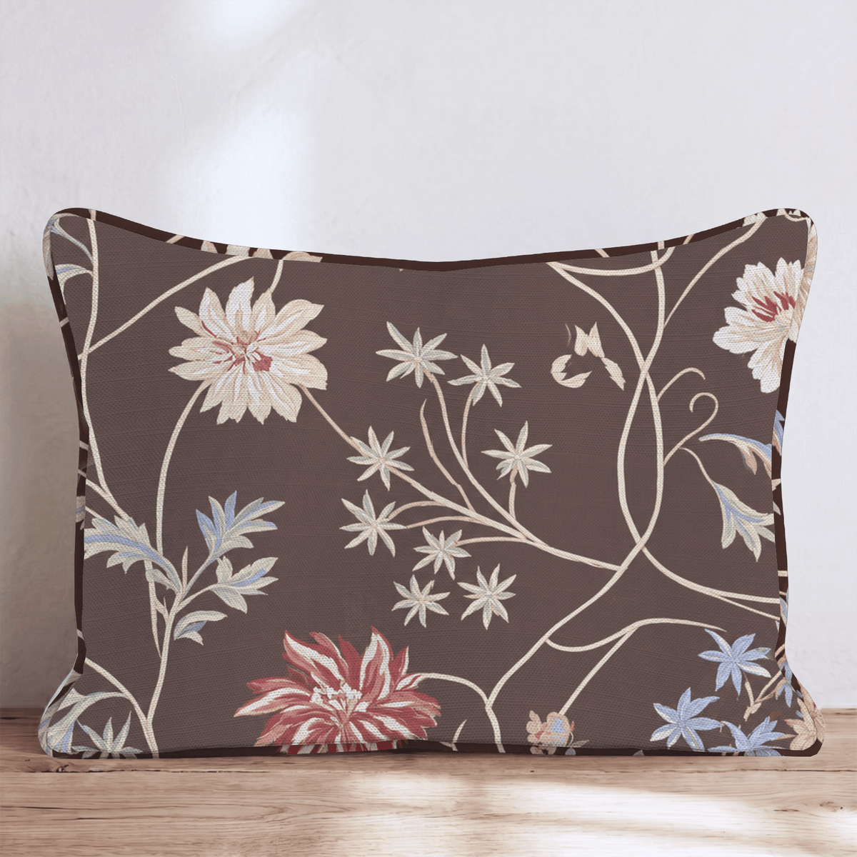 Midnight Garden Vine Throw Pillow throw pillow - Hillcroft Home