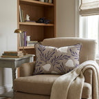 Midnight Ghost Botanical Throw Pillow - Hillcroft Home