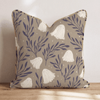 Midnight Ghost Botanical Throw Pillow - Hillcroft Home