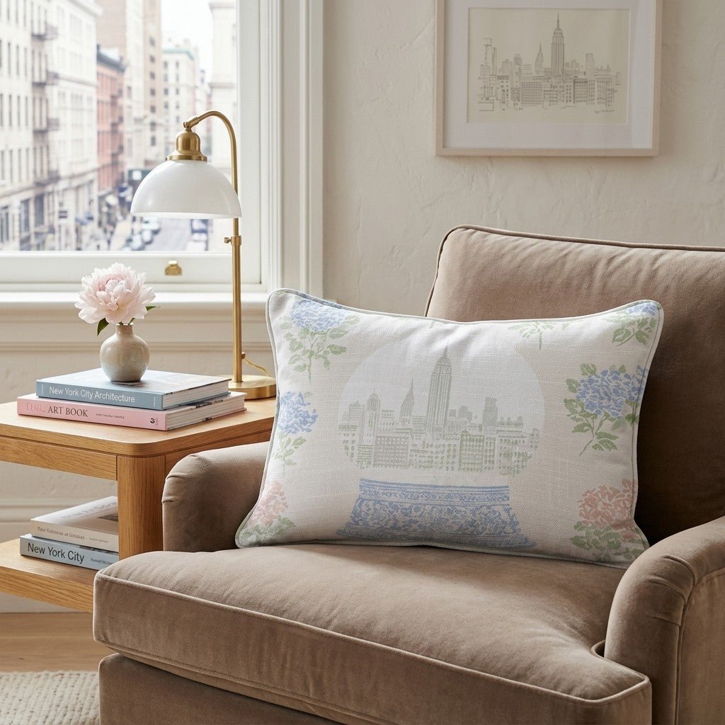 Midnight in a Globe Throw Pillow - Hillcroft Home