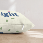 Midnight Kiss Script Throw Pillow - Hillcroft Home