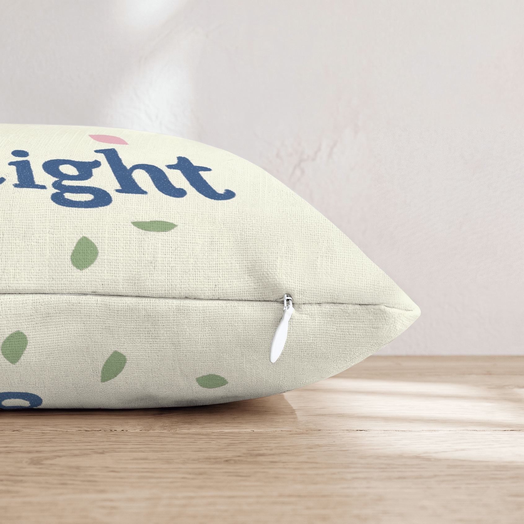 Midnight Kiss Script Throw Pillow - Hillcroft Home