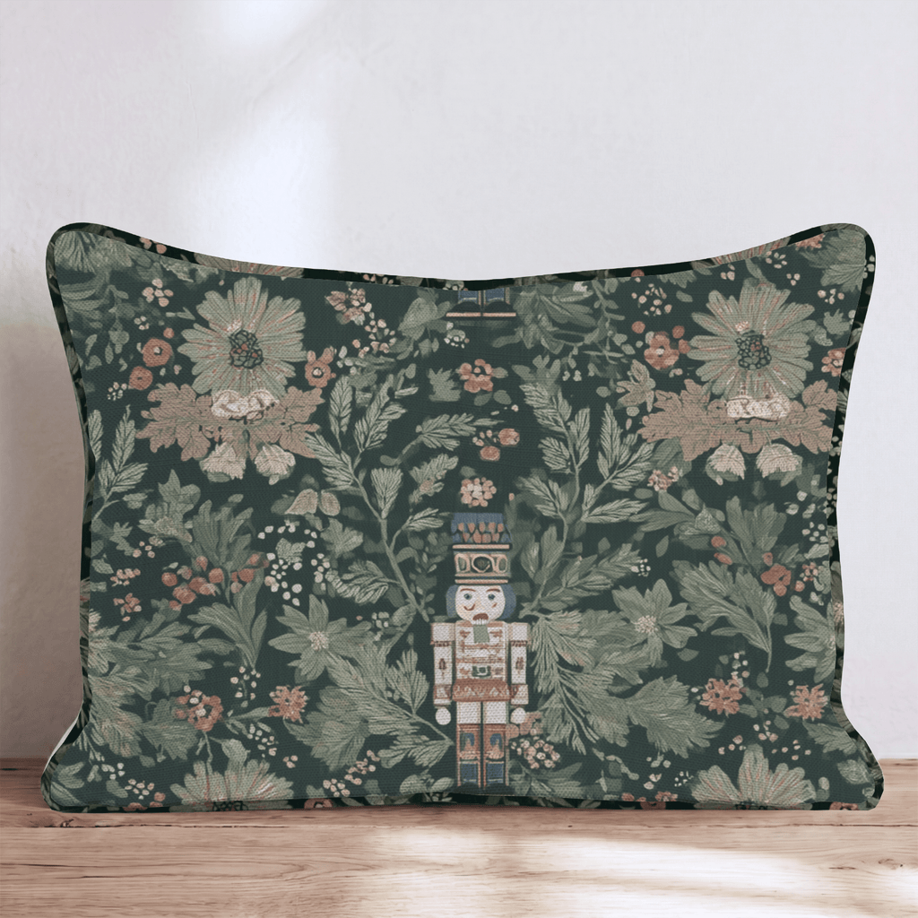 Midnight Nutcracker Throw Pillow - Hillcroft Home