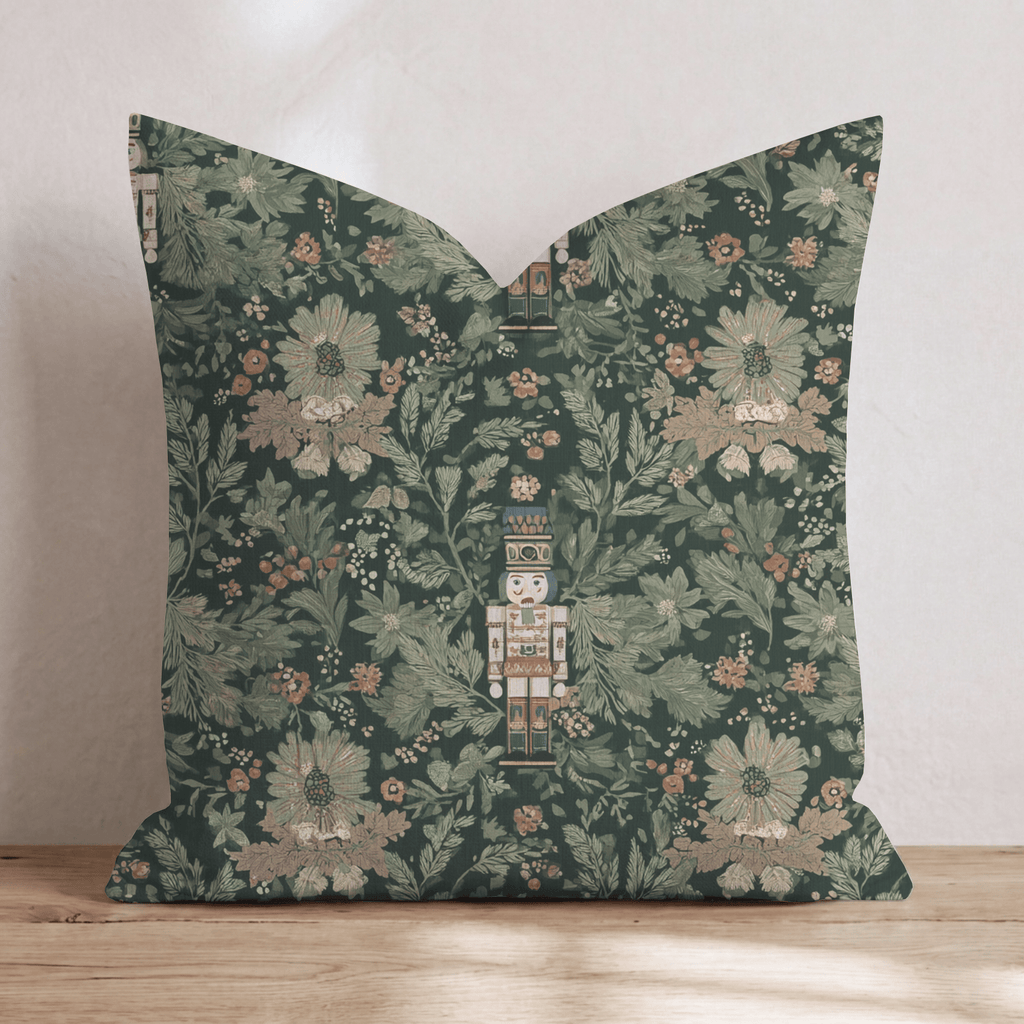 Midnight Nutcracker Throw Pillow - Hillcroft Home