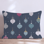 Midnight Ornament Drop Throw Pillow - Hillcroft Home