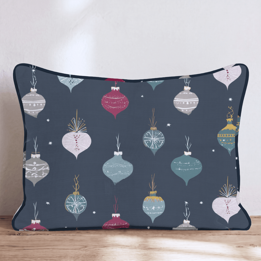 Midnight Ornament Drop Throw Pillow - Hillcroft Home