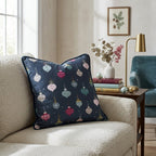 Midnight Ornament Drop Throw Pillow - Hillcroft Home