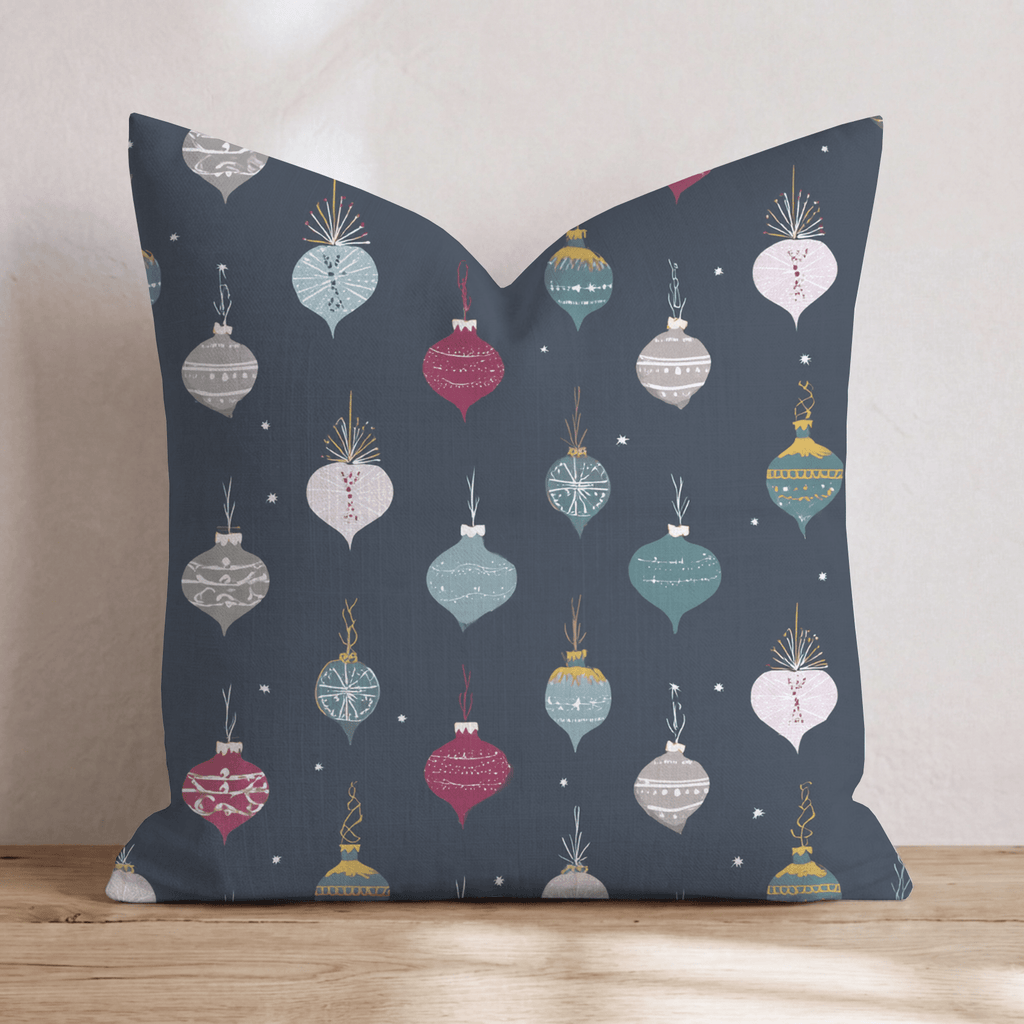 Midnight Ornament Drop Throw Pillow - Hillcroft Home