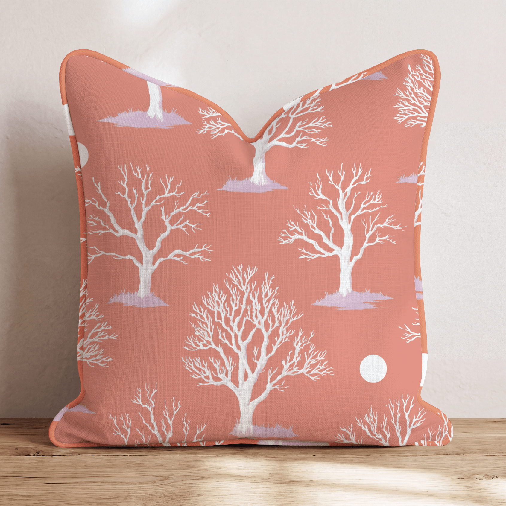 Midnight Tree Throw Pillow - Hillcroft Home